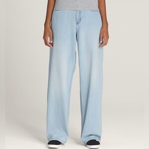 Vans Sirelle 5 Pocket Denim Puddle Pants in Light Stonewash Blue - Size 28